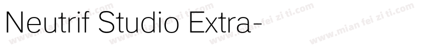 Neutrif Studio Extra字体转换